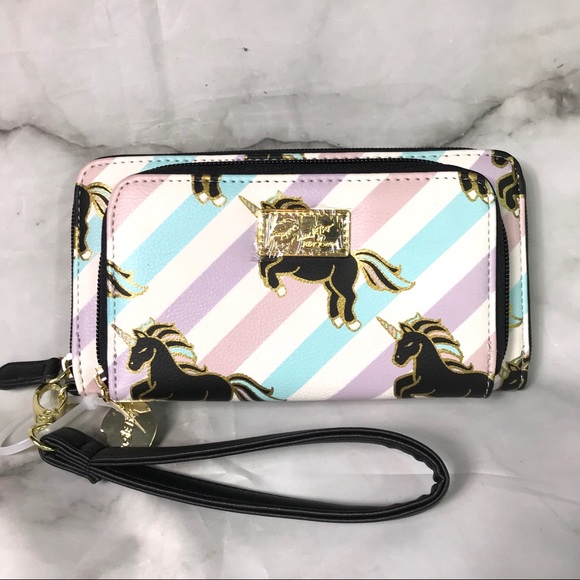 Betsey Johnson Handbags - 🎉HP🎈 Luv Betsey  unicorn wallet wristlet